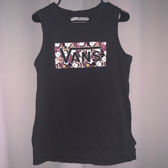 Vans muscle tee women's Clearance